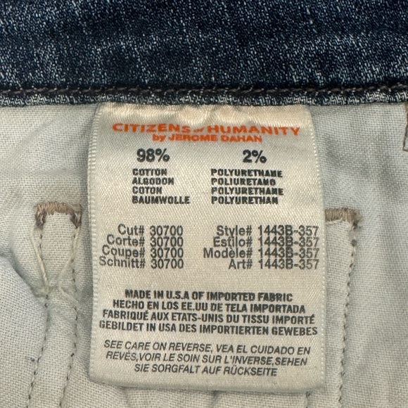 Citizen of Humanity Low Rise Skinny Jean - Picture 2 of 4